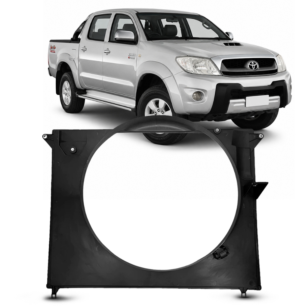 Defletor Ar Radiador Hilux 3.0 Diesel 2006 a 2015 Sem Ventoinha