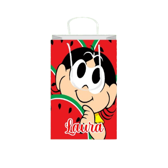 Sacolinha Magali Personalizada para Aniversário/ Lembrancinha Festa Infantil / Qualquer nome e idade
