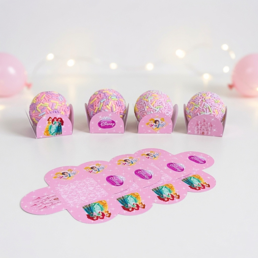 Forminha de Doces Princesas Disney Personalizada no Tema /Lembrancinha de Festa /Aniversário