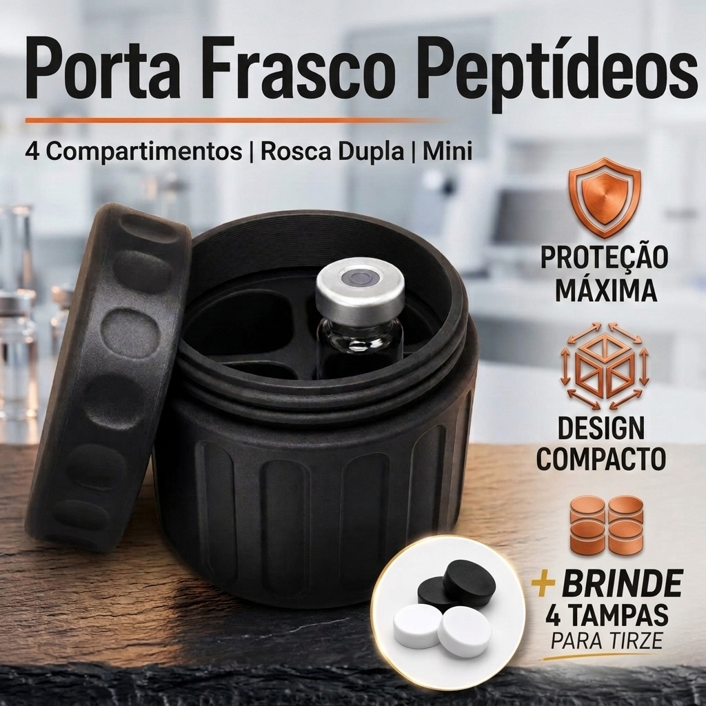 Porta Frascos Ampolas 3ml Reforçado Organizador Rémedios Tirze
