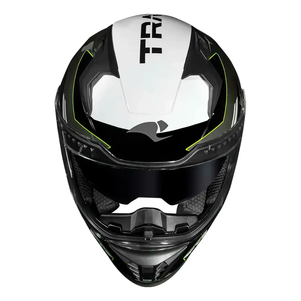 Capacete Óculos Interno Fume Race Tech Volt Track Titânium Preto ff302 Fosco Fechado Moto · foto 2