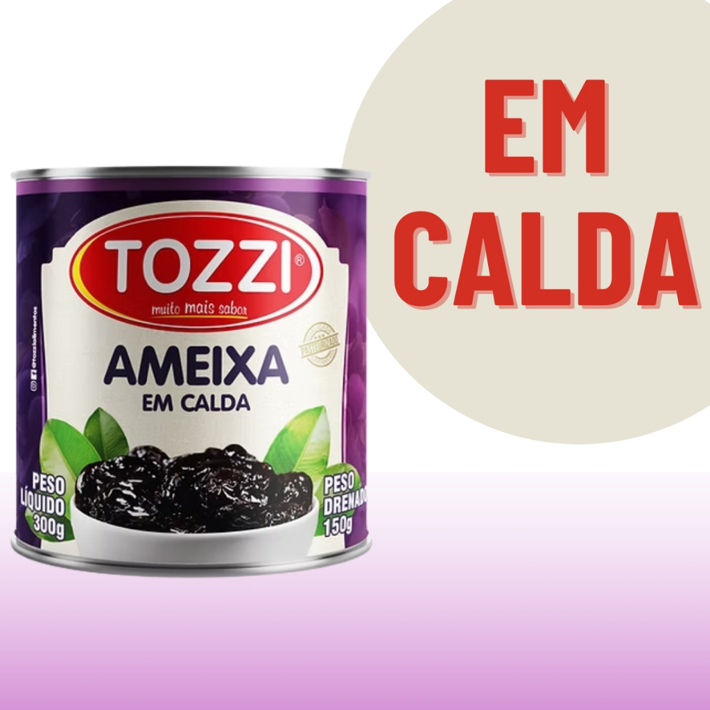 Ameixa Em Calda Pasteurizado Em Conserva Lata 150g Tozzi — imagem 2 de 2