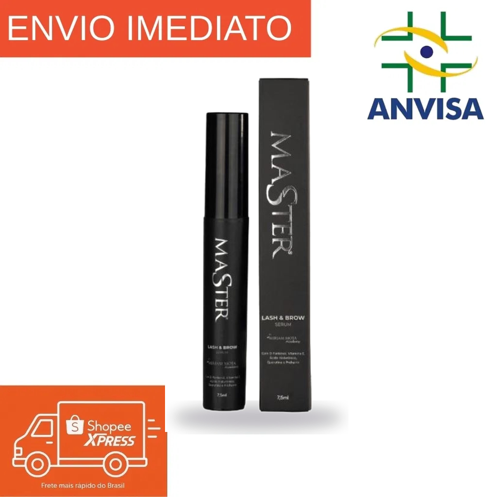 Sérum Cílios e Sobrancelhas 7,5ml Master - Fortalecimento e Nutrição com Hidratação Profunda