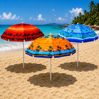 Guarda Sol Grande praia piscina gigante 1,80cm cores diversas com aste Articulado