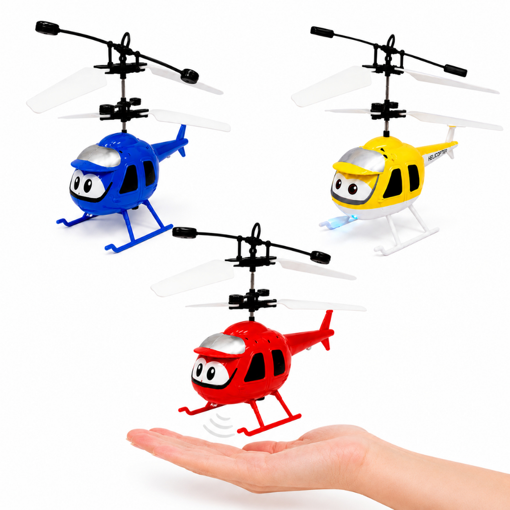 Helicóptero Voador com Sensor de Mão USB Recarregável Drone Brinquedo Infantil LED