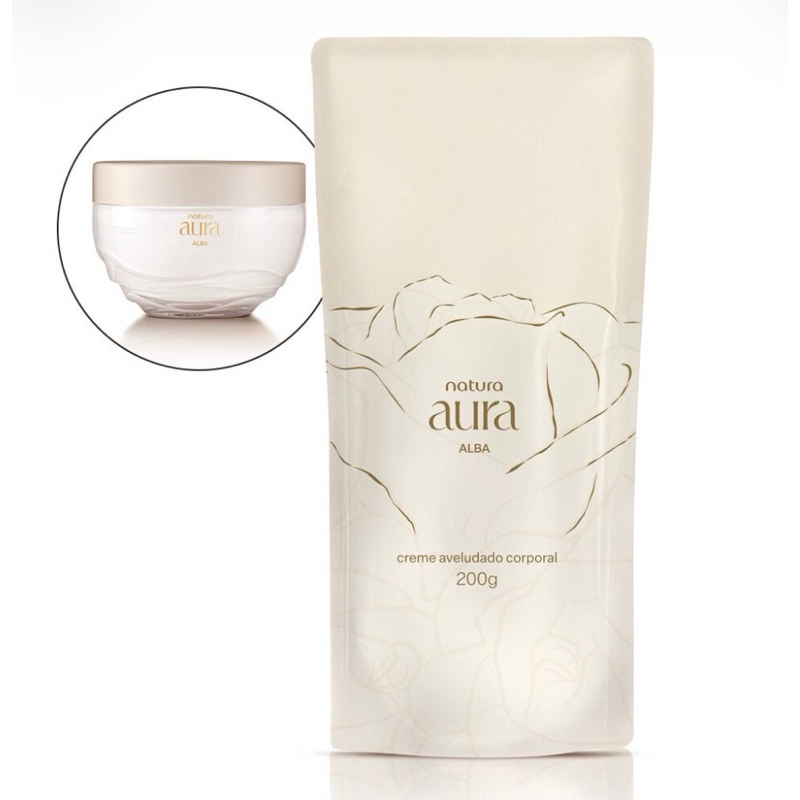Refil Creme Aveludado Corporal Natura Aura Alba