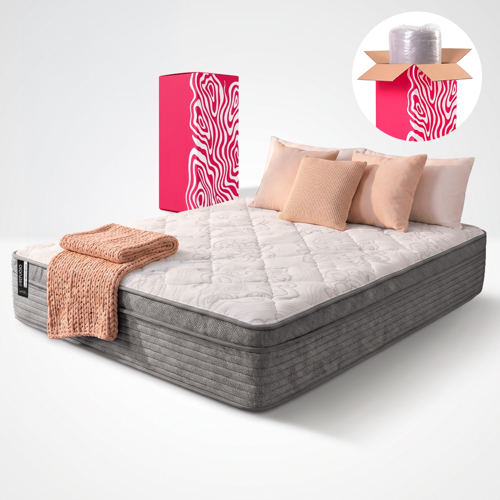 Colchão King Molas Ensacadas a Vácuo 193x203cm Refúgio Cama inBox