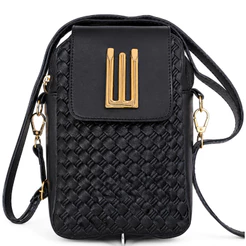 Bolsa Feminina Transversal Pequena Premium Couro Ecológico Elegante Moderna
