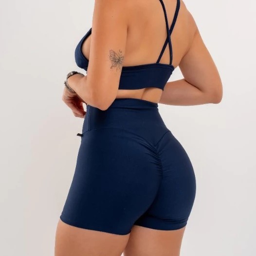 Short Fitness Feminino , Levanta Bumbum, NãoSerá Transparente, Short Legging Academia Feminina