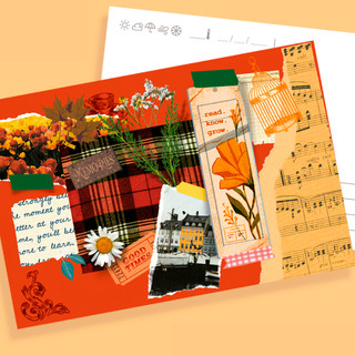 kit com 10 Cartões Postais [Memórias de Outono] Presente Decorativo Correspondência