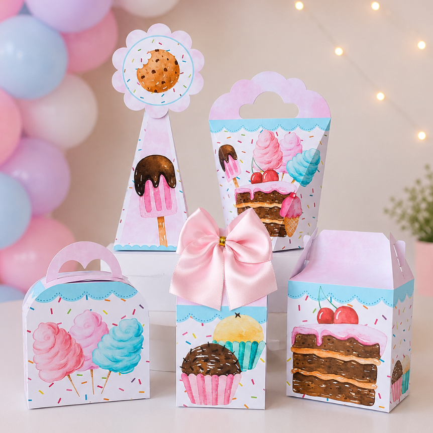 Kit Caixinhas CONFEITARIA para festa infantis lembrancinhas de aniversario mimos