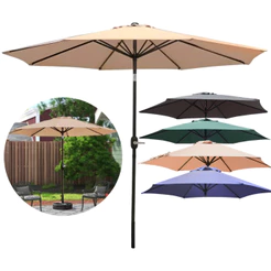 Ombrelone Central 2,70m Articulado Praia Jardim Piscina Diversas Cores Guarda-Sol Resistente Revomax