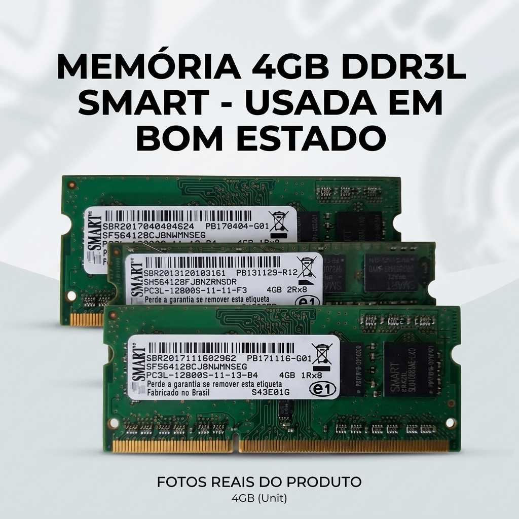 Memória 4GB DDR3L 1600Mhz