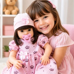 Boneca Bebê Reborn Realista Silicone Corpo Inteiro com Chupeta Mamadeira Fralda Kit Completo Love Reborn Realista