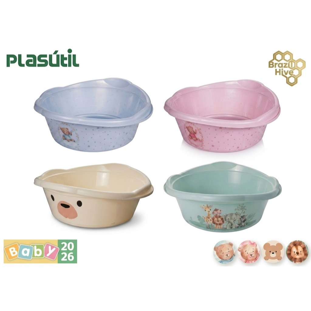 Bacia do Bebê Leve Segura, Prática e Portátil  Plasútil Baby Organização, Limpeza, Banho, Higiene