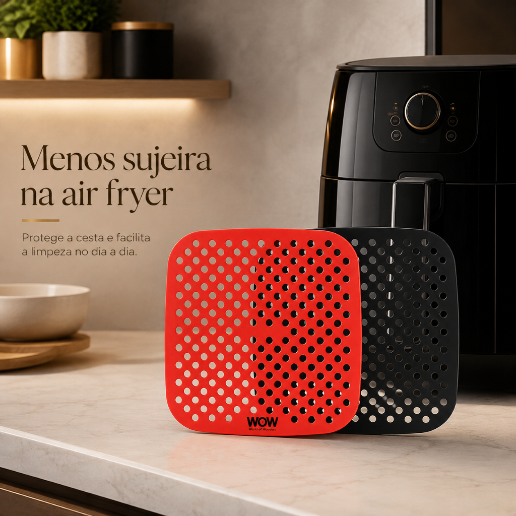Tapete Quadrado De Silicone P/airfryer Universal Fritadeira · foto 2