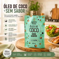 Óleo de Coco Sem Sabor 100ml Santo Óleo