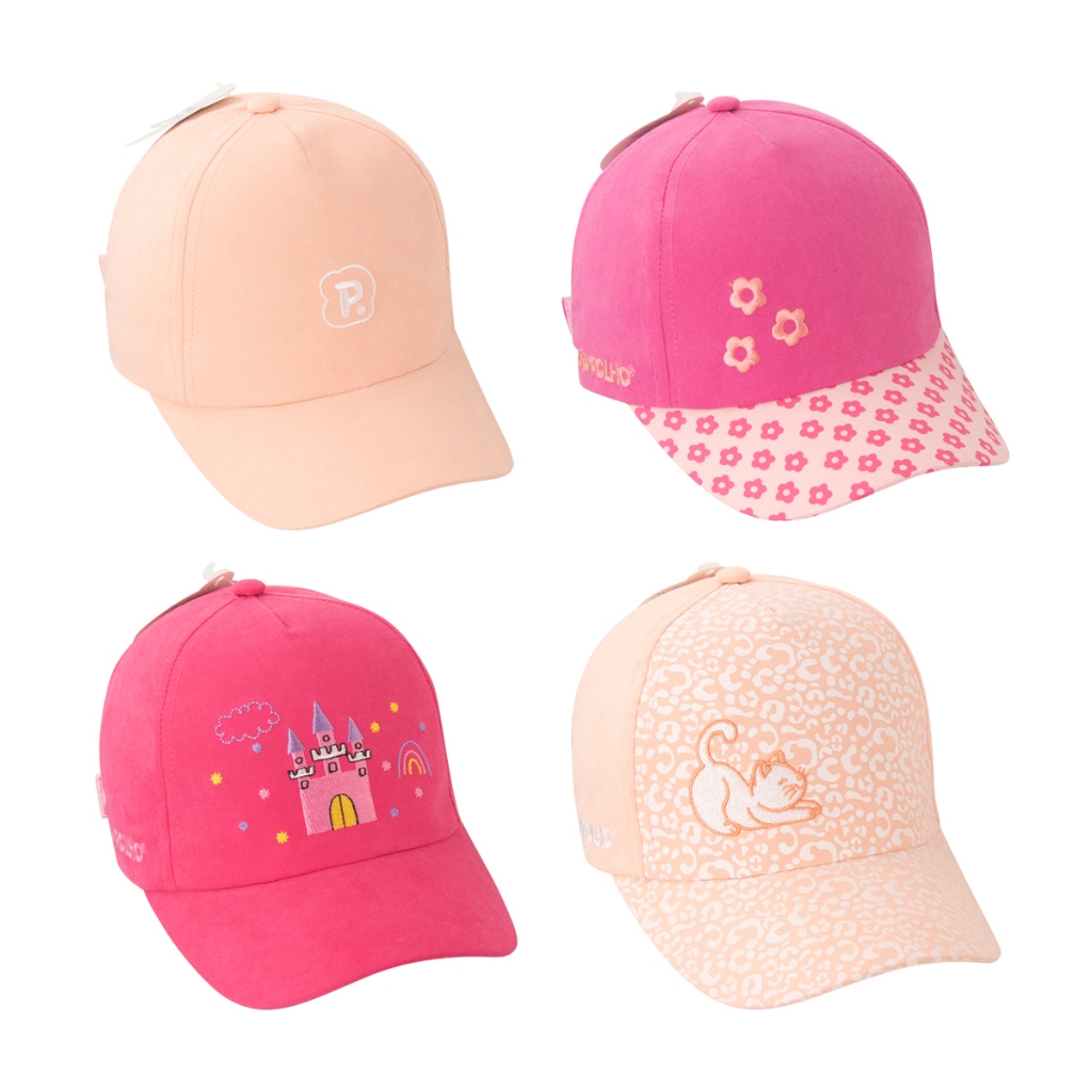 Boné 02-04 anos feminino - cores e estampas divertidas, tecido com toque super macio - Pimpolho