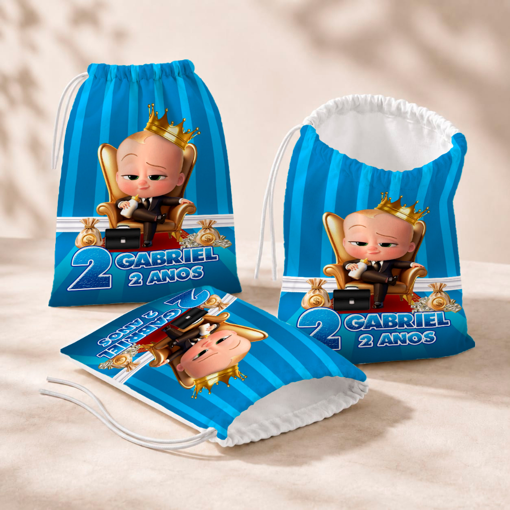 20 Sacolinhas Personalizada Festa Infantil 18x26 Aniversário Lembrancinha Chefinho M1