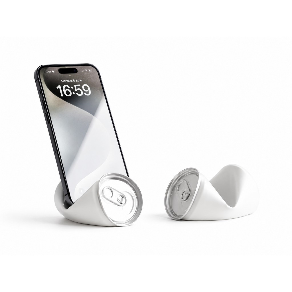 Suporte para Celular Formato Lata de Refrigerante – Porta Smartphone de Mesa 3D
