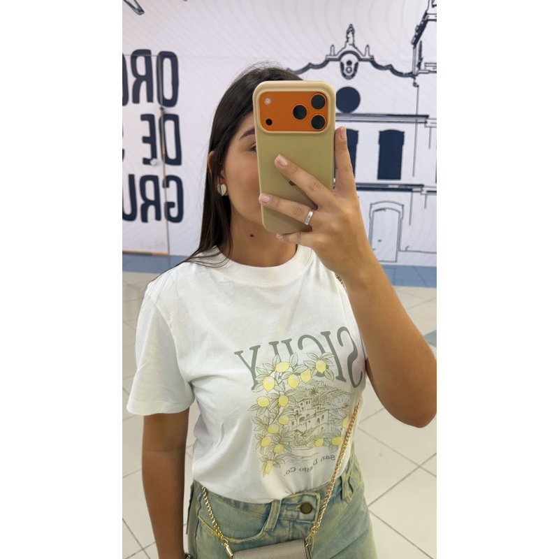 Camiseta Feminina Básica 100% Algodão | T-shirt Feminina Confortável Casual | Blusa feminina Estilosa | Estampa variadas