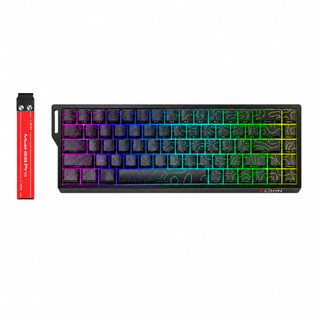 Teclado Gamer Magnético Rgb Hall Effect 0.01mm 8000hz LDON Mide 68 0.1ms Lineart Contornado Magnetic Software