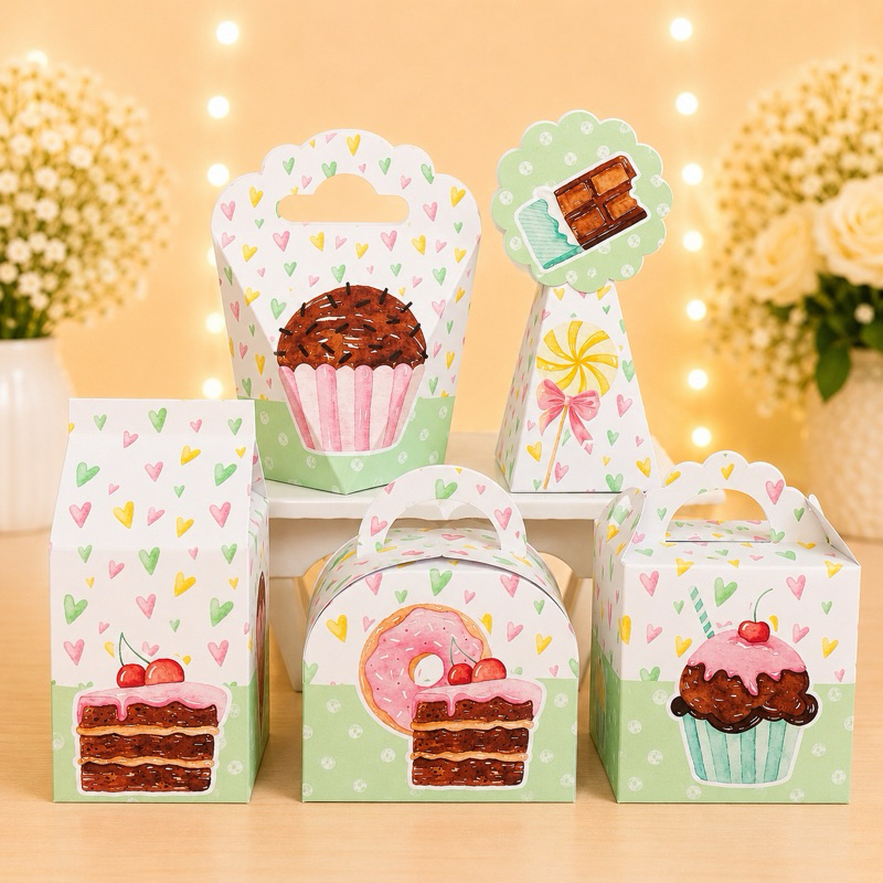 Caixinhas CONFEITARIA Pronta Entrega Kit Festa Lembrancinhas Decoração Aniversário