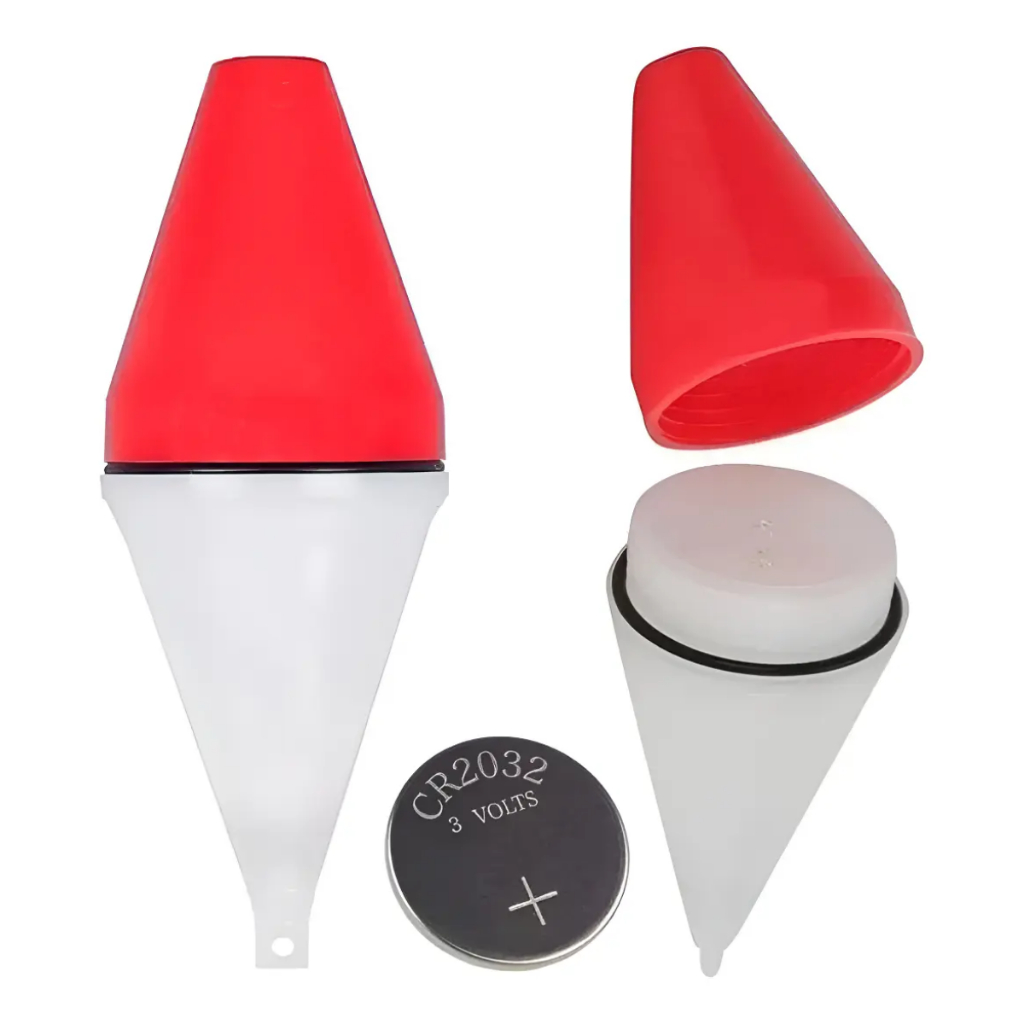 Boia luminosa para pesca noturna com bateria