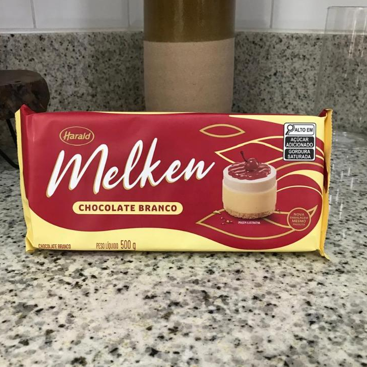 Chocolate em Barra Branco - Melken - 500g - 01 unidade - Harald - Rizzo