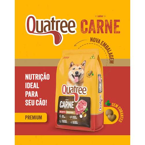 Ração Quatree Adulto Cão Todas as Raças Sabor Carne 15 kg · foto 2