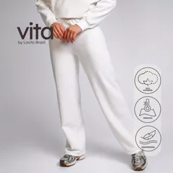 Lovito Vita Calça Feminina Esportiva de Moletom Básico Liso SPB20122042