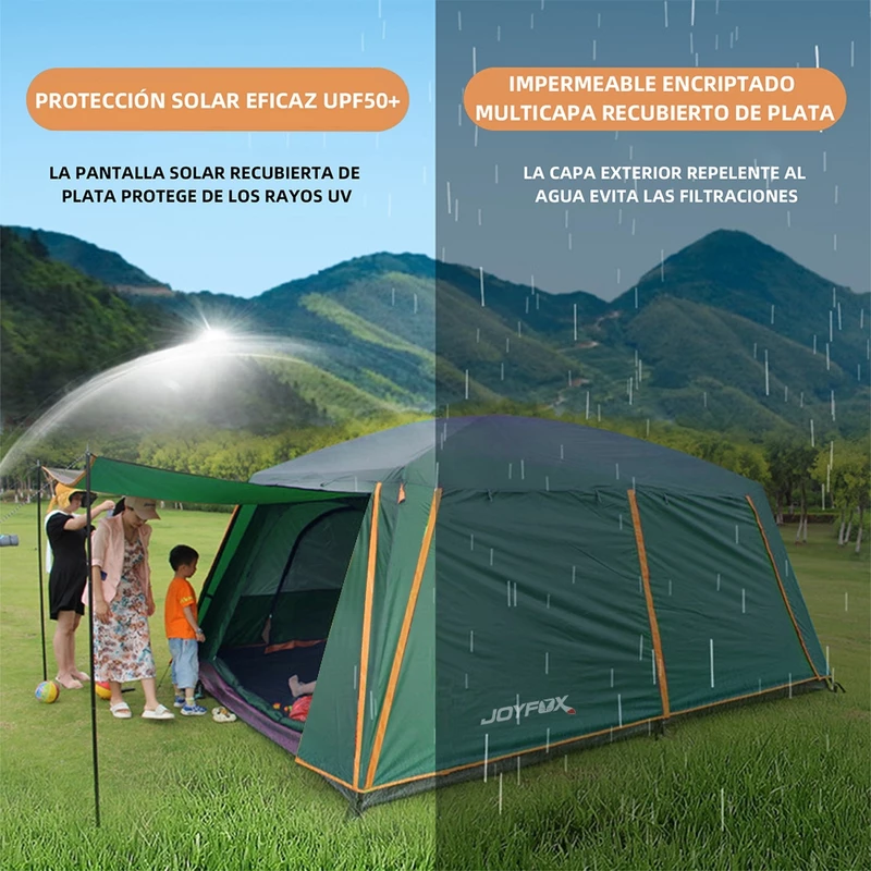 Barraca de Camping para 8-12 Pessoas Impermeável 4000mm Joyfox Familiar — foto 3