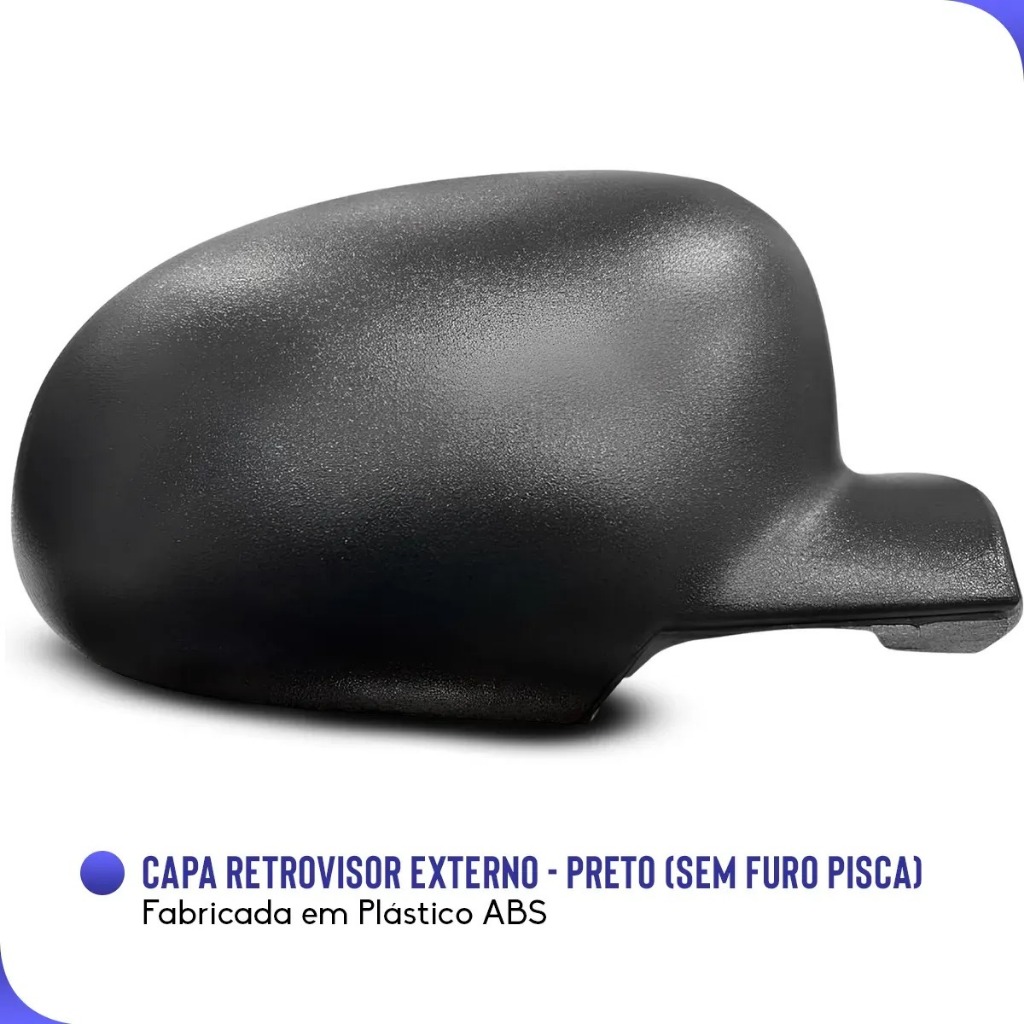 Capa Retrovisor Gol Parati Saveiro 1995 a 1999 G2 — imagem 2 de 2