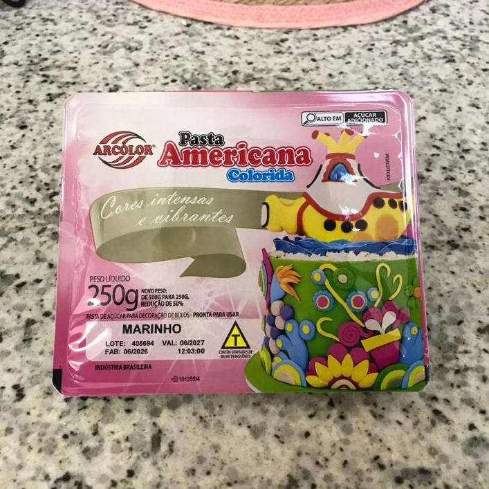 Pasta Americana Marinho - 250g - 1 unidade - Arcolor - Rizzo