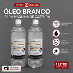 Óleo Branco 1L Lubrificante Premium para Máquinas de Costura Industriais