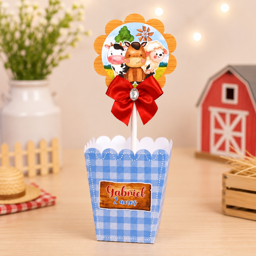 ENVIO RAPIDO Centros de mesa Fazendinha Enfeite de mesa Lembrancinha Festa Infantil Personalizados