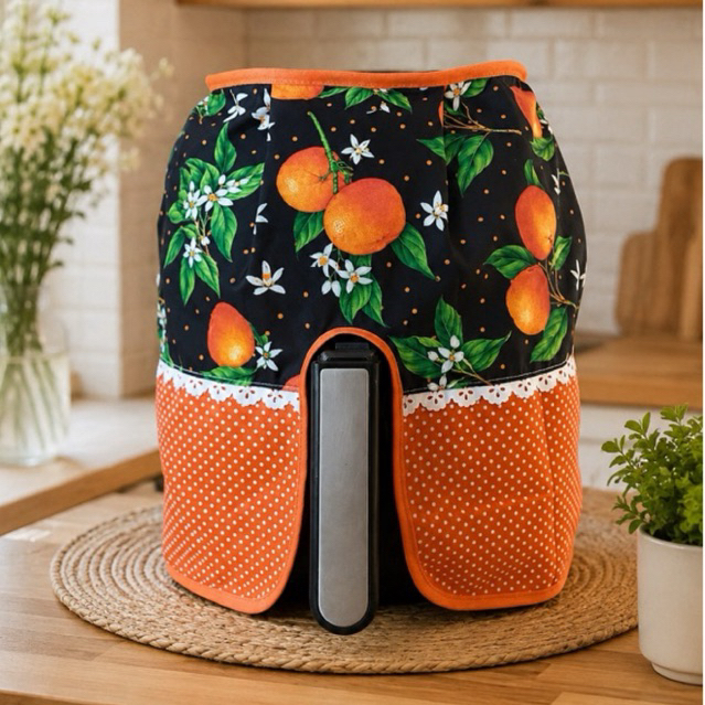 Capa para Fritadeira Air Fryer Renda Elétrica 4,0L a 5,5L Protetora Panela Cozinha Airfryer