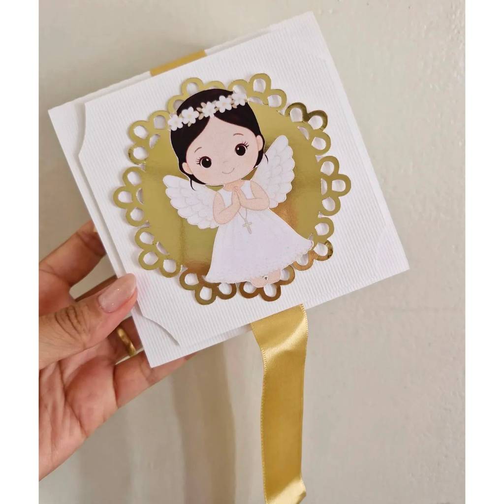Caixinha Personalizada Religiosa – Lembrancinha de Batizado, Comunhão e Eventos