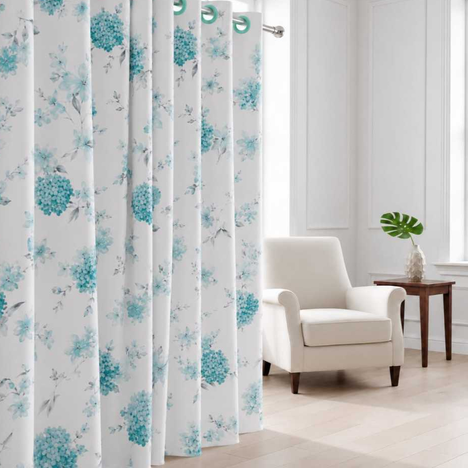 Cortina Para Sala Quarto Em Tecido Percal 4,00x2,40 Algodão Estampado — imagem 2 de 2
