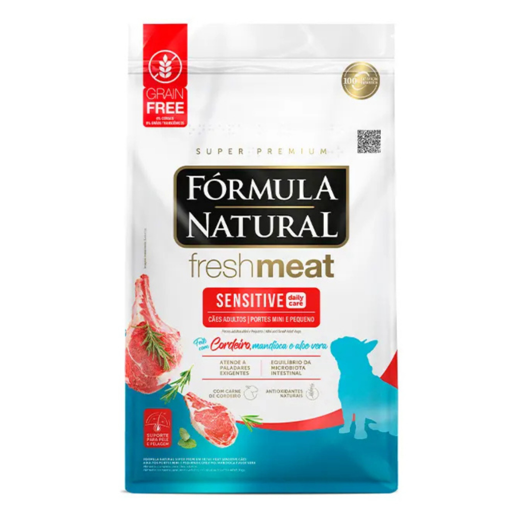 Ração Fresh Meat Sensitive Cão Adulto Pequeno Cordeiro 10,1kg