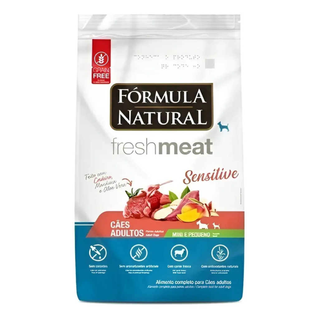 Ração Fresh Meat Sensitive Cão Adulto Pequeno Cordeiro 10,1kg — imagem 2 de 2