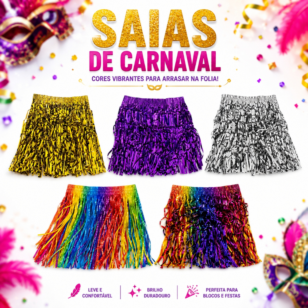 Saias de carnaval 40cm