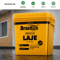 Manta Líquida Impermeabilizante Branco Laje 3,6L Brasilux