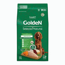Ração para Cães Adultos Sabor Frango e Arroz Seleção Natural Golden Pet 3Kg Premier