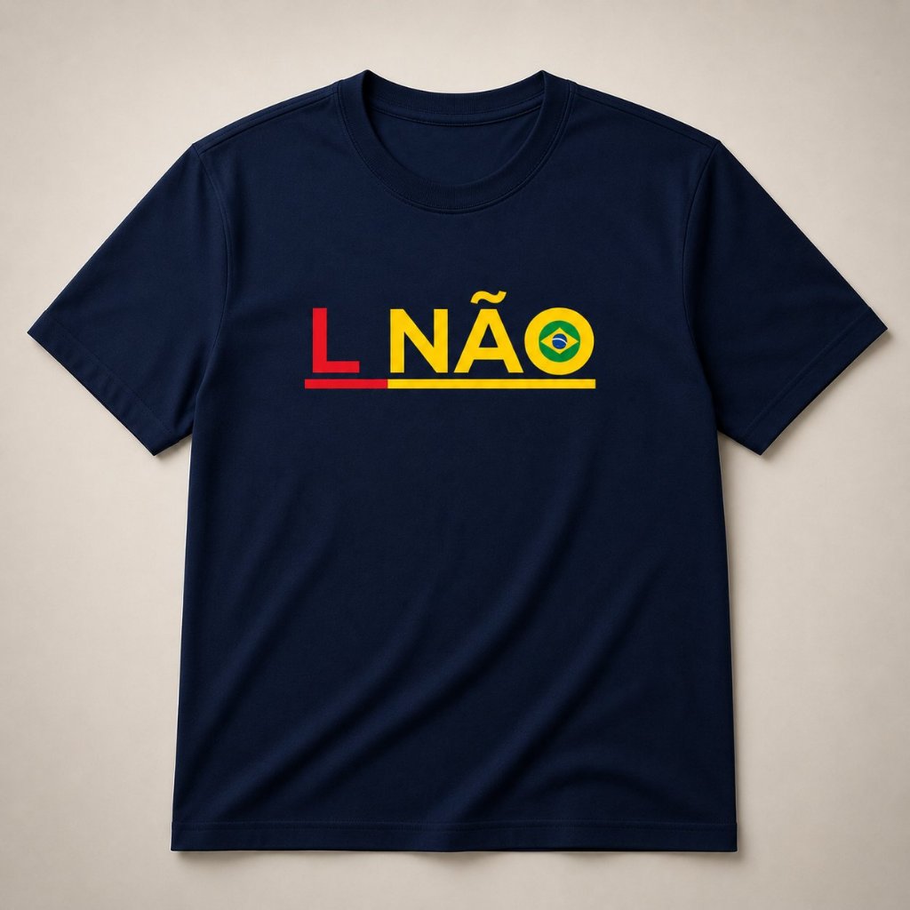 Camiseta Unissex Masculina Algodão Ele Não L NÃO CAMPANHA Política Eleição Brasil Bolsonaro Conforto
