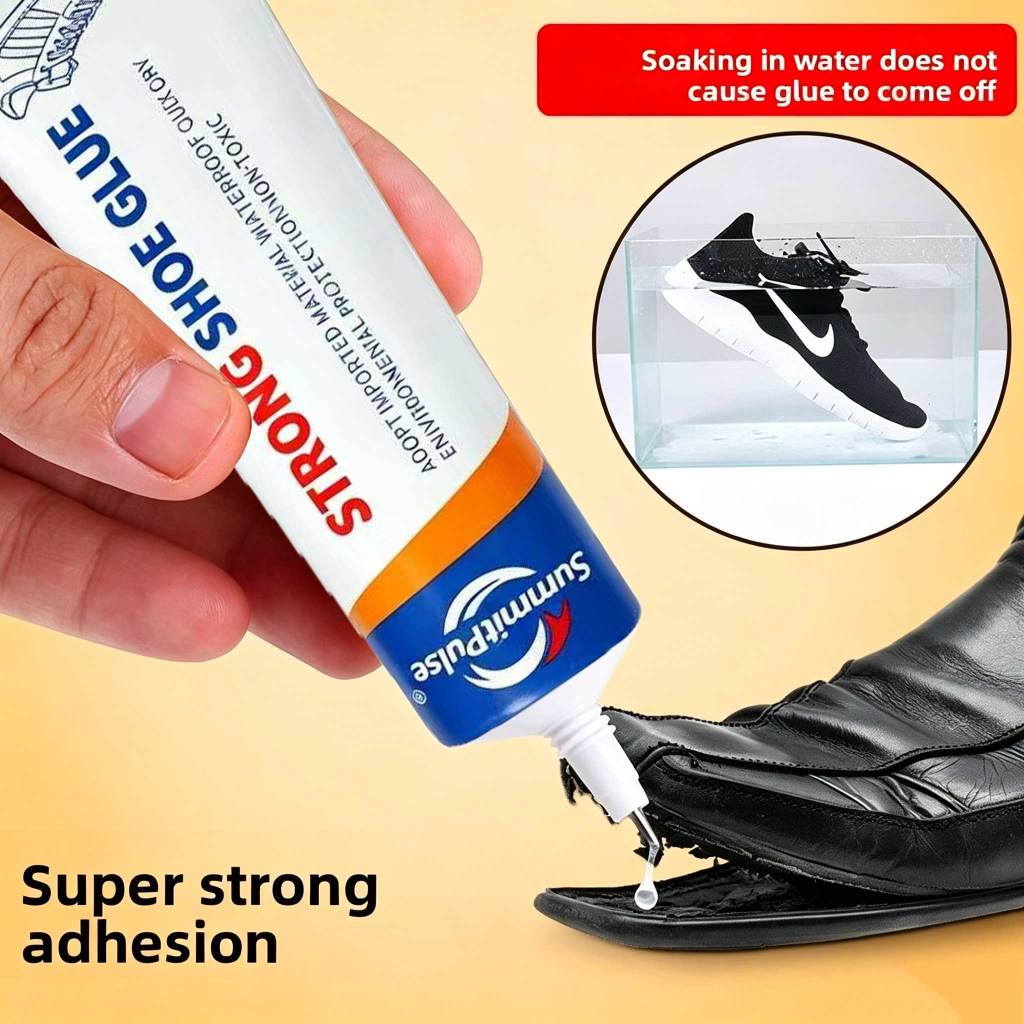 Cola adesiva forte para sapatos - para reparação de calçado, soluções de reparação duradouras para solas 60ML