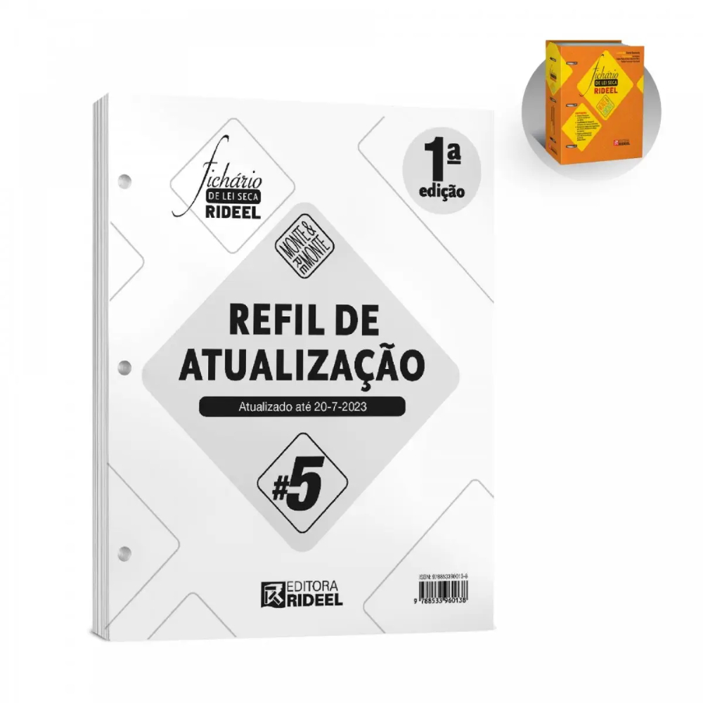 Refil de Atualização #5 - Fichário de Lei Seca Rideel – Monte & Remonte