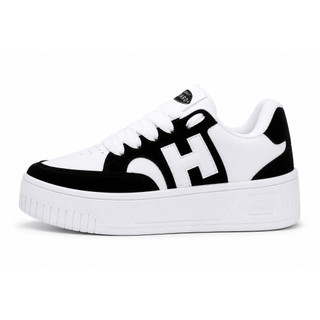 Tenis Feminino Casual Skate Preto Branco Lindo Confortavel Envio rapido