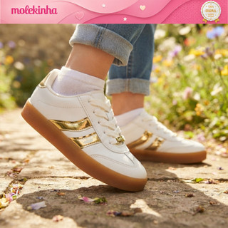 Tênis Infantil Molekinha Blogueira Conforto Escolar Fashion Casual 2582102 Original