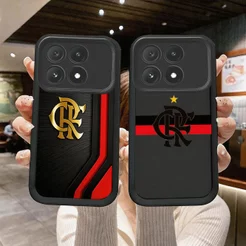 Capinha capa de silicone macia preta anti‑queda estampa para Poco X6 Pro DA697